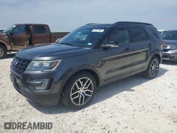 2017 Ford Explorer Sport z VIN 1FM5K8GTXHGB70508, wystawiony jako Copart lot #55337585 z przebiegiem 116 177 mil mil oraz Czysty tytuł • Clean title. Historia ofert i sprzedaży dostępna na DreamBid. Obrazek 1.