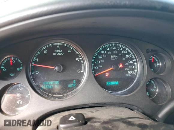 2012 Chevrolet Tahoe LT with VIN 1GNSCBE00CR169561, listed as a Copart auction lot 57183245 with 225,767 mi miles and Salvage title. Bid and sale history available at DreamBid. Image 9.