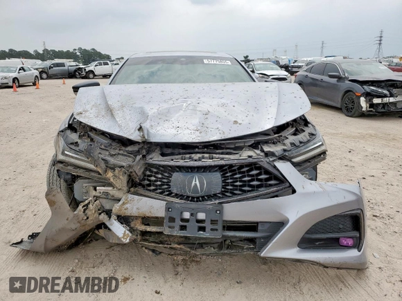 2022 Acura TLX w/A-Spec Package with VIN 19UUB5F5XNA005186, listed as a Copart auction lot 57775855 with 29,003 mi miles and Salvage title. Bid and sale history available at DreamBid. Image 5.