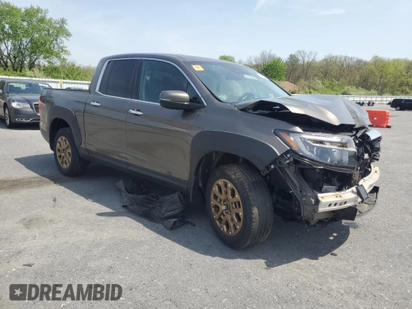 2021 Honda Ridgeline RTL-E with VIN 5FPYK3F76MB020626, listed as a Copart auction lot 55052515 with Not provided miles and Salvage title. Bid and sale history available at DreamBid. Image 4.