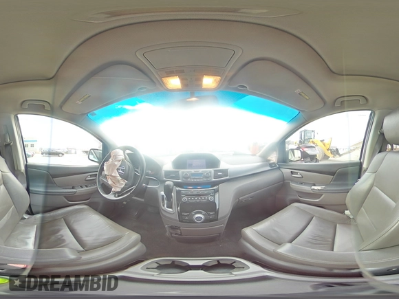 2012 Honda Odyssey EX-L with VIN 5FNRL5H60CB117376, listed as a Copart auction lot 50740725 with 163,716 mi miles and Salvage Title. Bid and sale history available at DreamBid. Image 13.