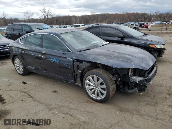 2019 Audi A5 Sportback Premium Plus with VIN WAUBNCF53JA012974, listed as a Copart auction lot 46091714 with 114,624 mi miles. Bid and sale history available at carsss.com. Image 4.