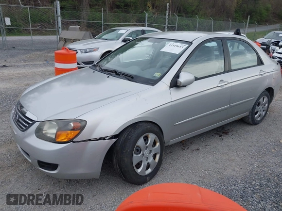 2009 Kia Spectra EX with VIN KNAFE221095622351, listed as a IAAI auction lot 41929653 with 178,034 mi miles. Bid and sale history available at carsss.com. Image 17.
