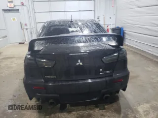 2014 Mitsubishi Lancer Evolution GSR with VIN JA32W8FV5EU017979, listed as a Copart auction lot 47222615 with 109,632 mi miles and Salvage Title. Bid and sale history available at carsss.com. Image 6.