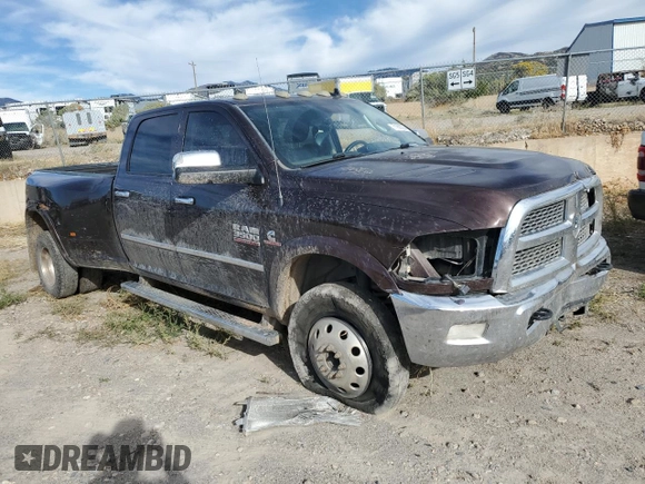2015 Ram 3500 Laramie with VIN 3C63RRJL6FG688274, listed as a Copart auction lot 71990594 with 157,809 mi miles and Salvage Title. Bid and sale history available at carsss.com. Image 4.