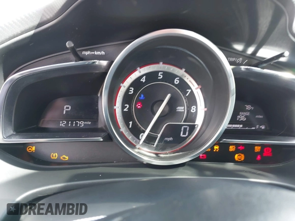 2015 Mazda 3 S Grand Touring with VIN JM1BM1M38F1256560, listed as a IAAI auction lot 41655332 with 121,179 mi miles and . Bid and sale history available at DreamBid. Image 7.