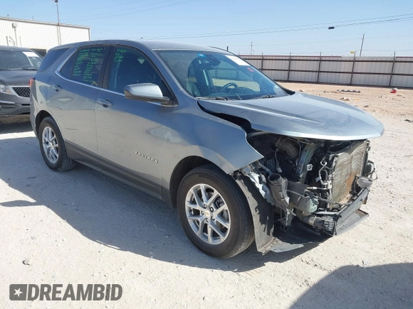 2023 Chevrolet Equinox LT with VIN 3GNAXKEG7PS208307, listed as a IAAI auction lot 41846548 with 47,543 mi miles and . Bid and sale history available at carsss.com. Image 1.