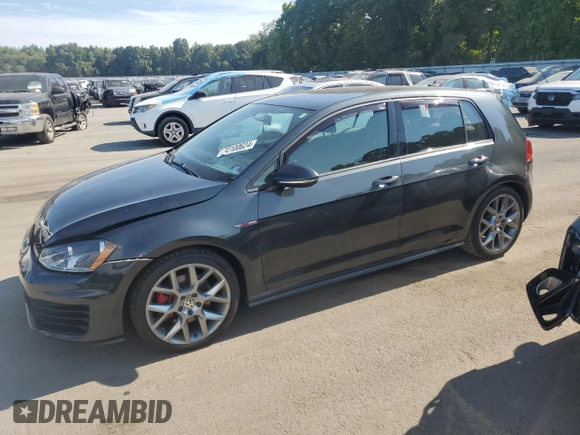 2015 Volkswagen Golf GTI S with VIN 3VW5T7AU8FM103564, listed as a Copart auction lot 70100624 with 122,559 mi miles and Salvage Title. Bid and sale history available at carsss.com. Image 1.