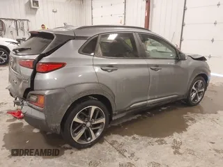 2021 Hyundai Kona Ultimate with VIN KM8K5CA55MU686696, listed as a IAAI auction lot 41347527 with 38,750 mi miles. Bid and sale history available at carsss.com. Image 4.