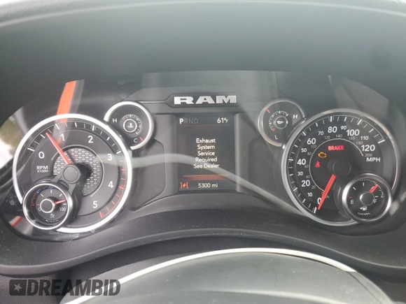 2022 Ram 2500 Tradesman with VIN 3C6UR5HL2NG398759, listed as a Copart auction lot 72958244 with 5,300 mi miles and Salvage title. Bid and sale history available at DreamBid. Image 9.