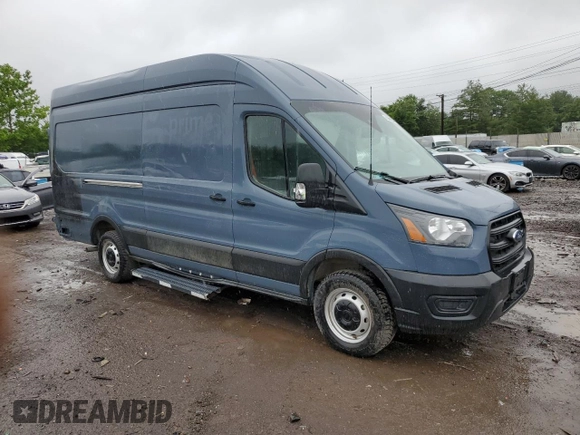 2020 Ford Transit Cargo with VIN 1FTBR3X87LKB26909, listed as a Copart auction lot 61000205 with 27,029 mi miles and Salvage title. Bid and sale history available at DreamBid. Image 4.