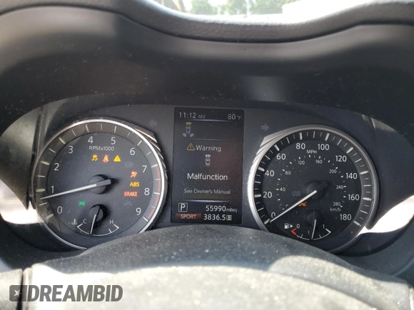 2020 Infiniti Q50 Pure с VIN JN1EV7AR6LM253692, выставлен на аукционе Copart как лот 59206304 с пробегом 55 990 миль миль и На запчасти • Non repairable. История ставок и продаж доступна на DreamBid. Изображение 9.