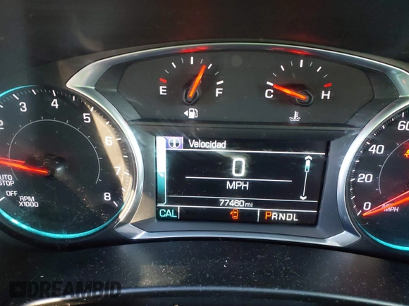 2018 Chevrolet Equinox LT with VIN 3GNAXJEV7JS645482, listed as a IAAI auction lot 41662618 with 77,460 mi miles. Bid and sale history available at carsss.com. Image 15.