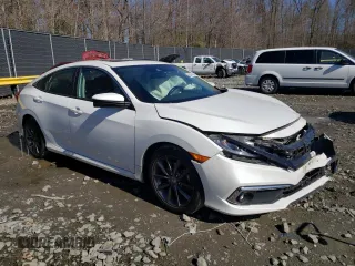 2021 Honda Civic Sedan EX with VIN 19XFC1F30ME205551, listed as a Copart auction lot 49747455 with 36,982 mi miles and Salvage Title. Bid and sale history available at carsss.com. Image 4.