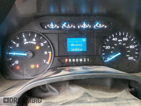 2019 Ford Super Duty F-250 SRW XL with VIN 1FTBF2A64KEE41867, listed as a Copart auction lot 44643375 with 185,968 mi miles and Salvage Title. Bid and sale history available at carsss.com. Image 9.