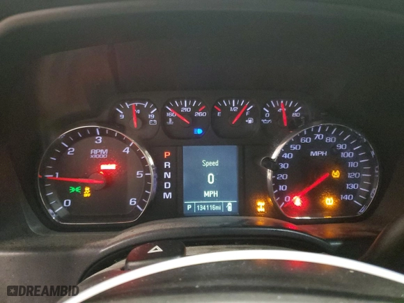 2015 Chevrolet Silverado 1500 Work Truck with VIN 1GCVKPEH2FZ158125, listed as a Copart auction lot 82825304 with 134,116 mi miles and Salvage Title. Bid and sale history available at carsss.com. Image 9.