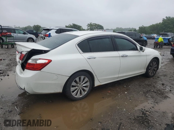 2013 Honda Accord Touring with VIN 1HGCR3F95DA026072, listed as a Copart auction lot 60533505 with 183,784 mi miles and Salvage title. Bid and sale history available at DreamBid. Image 3.