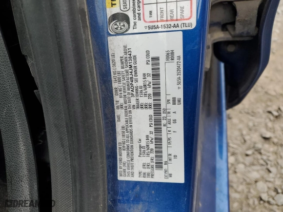 2018 Ford Fiesta SE with VIN 3FADP4BJ4JM138431, listed as a Copart auction lot 43525305 with 0 mi miles and Salvage Title. Bid and sale history available at carsss.com. Image 14.