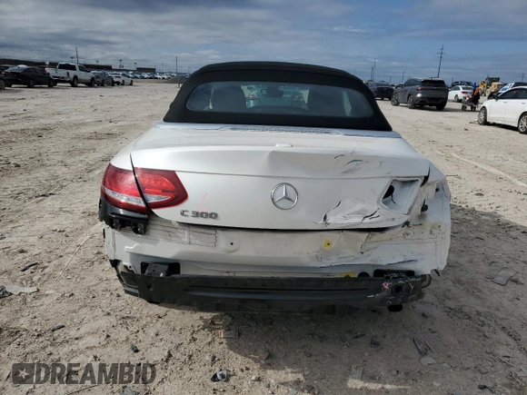 2017 Mercedes-Benz C 300 with VIN WDDWK4JB6HF520973, listed as a Copart auction lot 85326424 with 34,825 mi miles and Salvage Title. Bid and sale history available at DreamBid. Image 6.