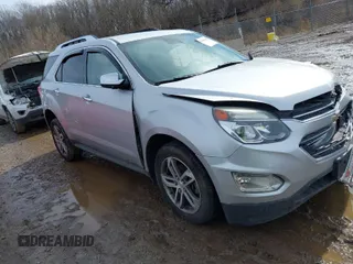 2017 Chevrolet Equinox Premier with VIN 2GNALDEK1H1502956, listed as a IAAI auction lot 41695403 with 98,915 mi miles. Bid and sale history available at carsss.com. Image 1.