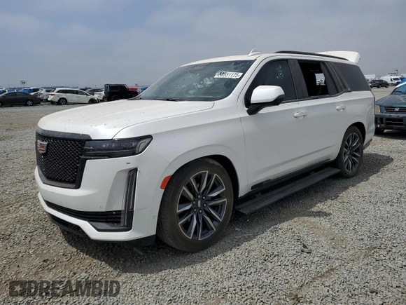 2022 Cadillac Escalade Sport Platinum with VIN 1GYS4GKL9NR192951, listed as a Copart auction lot 58551175 with Not provided miles and Salvage title. Bid and sale history available at DreamBid. Image 1.