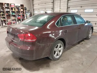 2012 Volkswagen Passat SE with VIN 1VWBH7A35CC075103, listed as a IAAI auction lot 41482384 with 155,198 mi miles. Bid and sale history available at carsss.com. Image 4.