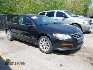 2012 Volkswagen CC Sport PZEV with VIN WVWMP7ANXCE507124, listed as a IAAI auction lot 42105616 with 128,873 mi miles. Bid and sale history available at carsss.com. Image 1.