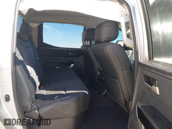 2023 Toyota Tundra Limited with VIN 5TFJA5DB7PX099444, listed as a IAAI auction lot 41654578 with 43,842 mi miles and . Bid and sale history available at DreamBid. Image 8.