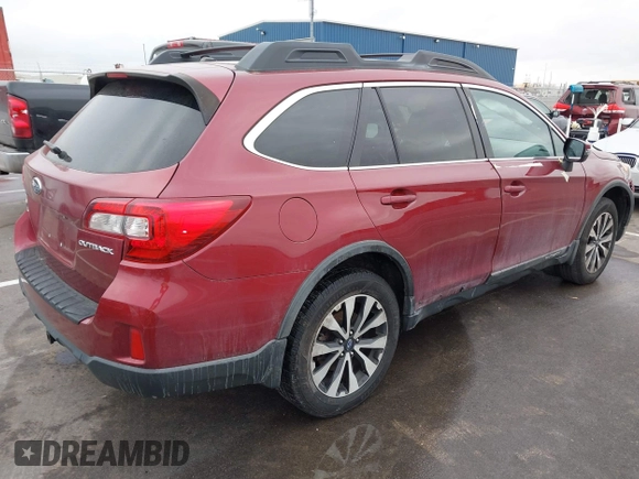 2015 Subaru Outback Limited with VIN 4S4BSBNC0F3316809, listed as a IAAI auction lot 41751576 with 120,788 mi miles and . Bid and sale history available at DreamBid. Image 4.