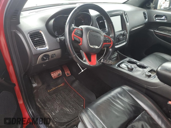 2015 Dodge Durango R/T with VIN 1C4SDJCT6FC851462, listed as a Copart auction lot 51469735 with Not Provided miles and Salvage Title. Bid and sale history available at carsss.com. Image 8.