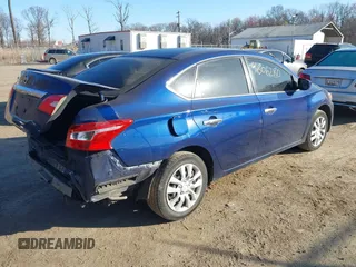 2017 Nissan Sentra S with VIN 3N1AB7AP7HY367176, listed as a IAAI auction lot 41806280 with 101,606 mi miles. Bid and sale history available at carsss.com. Image 4.