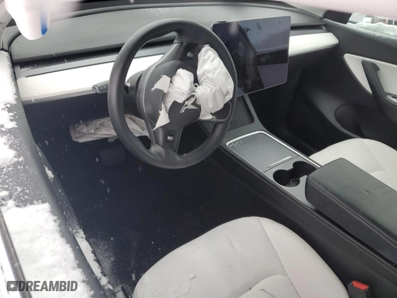 2021 Tesla Model Y Long Range with VIN 5YJYGDEEXMF195638, listed as a Copart auction lot 87285494 with 0 mi miles and Salvage Title. Bid and sale history available at carsss.com. Image 8.