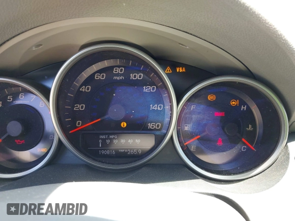 2005 Acura RL with VIN JH4KB165X5C011801, listed as a IAAI auction lot 42655208 with 190,816 mi miles and . Bid and sale history available at DreamBid. Image 7.