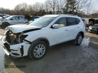 2016 Nissan Rogue S with VIN KNMAT2MV9GP623535, listed as a Copart auction lot 84879944 with 127,755 mi miles and Salvage Title. Bid and sale history available at carsss.com. Image 1.