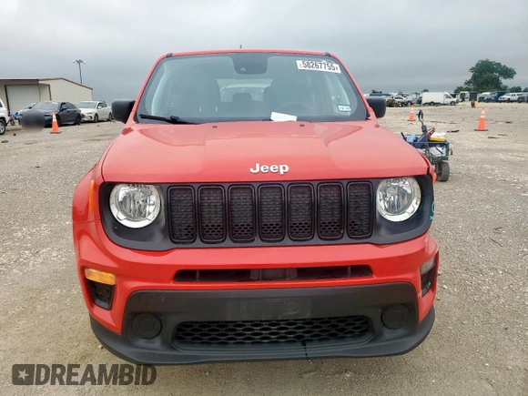 2021 Jeep Renegade Sport with VIN ZACNJDAB7MPM41325, listed as a Copart auction lot 58267755 with 44,841 mi miles and Salvage title. Bid and sale history available at DreamBid. Image 5.