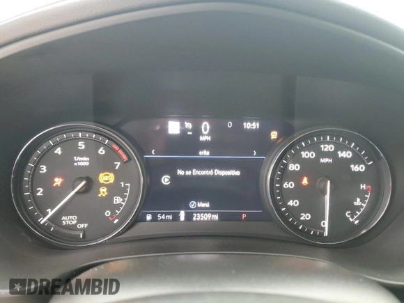 2023 Cadillac XT4 FWD Premium Luxury with VIN 1GYFZCR48PF100078, listed as a Copart auction lot 55955865 with 23,509 mi miles and Salvage title. Bid and sale history available at DreamBid. Image 9.