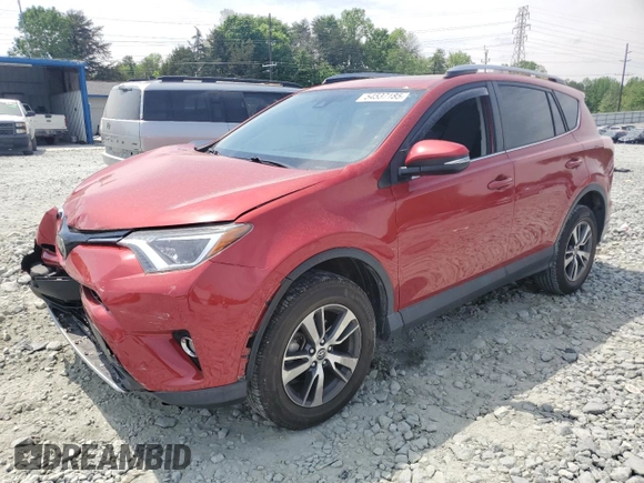 2017 Toyota RAV4 XLE with VIN JTMWFREVXHJ109184, listed as a Copart auction lot 54537185 with 58,149 mi miles and Salvage Title. Bid and sale history available at DreamBid. Image 1.