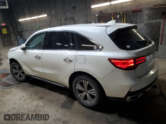 2017 Acura MDX with VIN 5FRYD4H31HB008763, listed as a Copart auction lot 44217105 with 156,338 mi miles and Salvage Title. Bid and sale history available at carsss.com. Image 2.