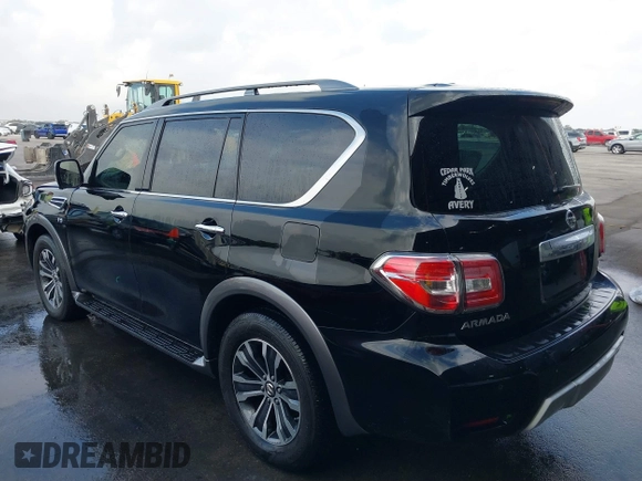 2018 Nissan Armada SL with VIN JN8AY2ND8JX000460, listed as a IAAI auction lot 41878921 with 143,454 mi miles and . Bid and sale history available at DreamBid. Image 3.