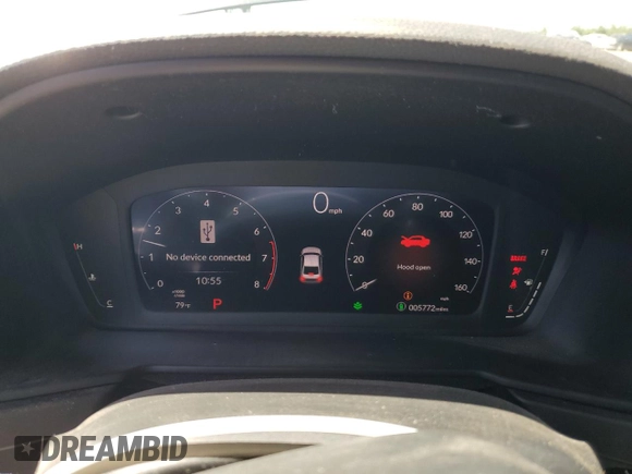 2024 Honda Accord EX with VIN 1HGCY1F36RA083133, listed as a Copart auction lot 58271195 with 5,772 mi miles and Salvage title. Bid and sale history available at DreamBid. Image 9.