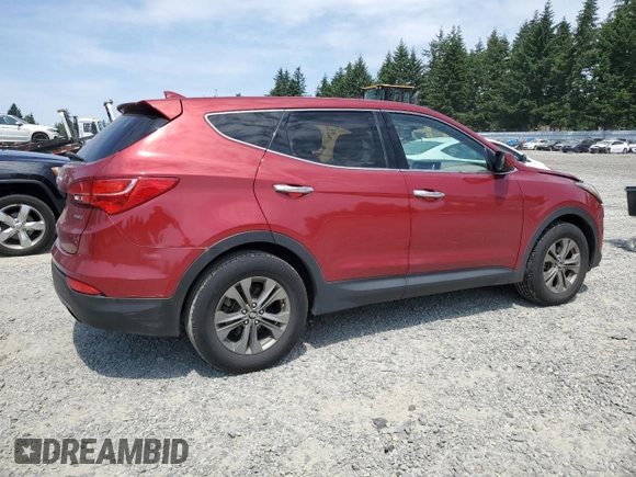 2014 Hyundai Santa Fe with VIN 5XYZT3LB9EG146198, listed as a Copart auction lot 61408505 with 92,499 mi miles and Salvage title. Bid and sale history available at DreamBid. Image 3.