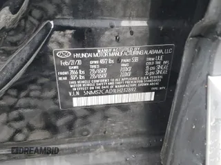 2020 Hyundai Santa Fe SE with VIN 5NMS2CAD1LH232892, listed as a Copart auction lot 56045055 with 40,211 mi miles and Salvage title. Bid and sale history available at DreamBid. Image 13.