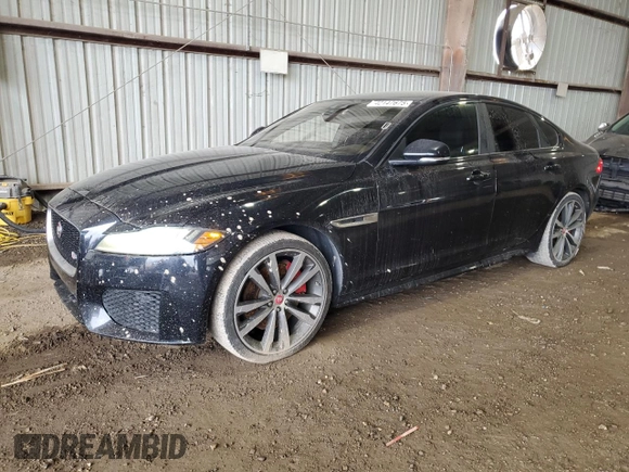 2017 Jaguar XF S with VIN SAJBG4BV1HCY37243, listed as a Copart auction lot 42147675 with 92,250 mi miles and Salvage Title. Bid and sale history available at carsss.com. Image 1.