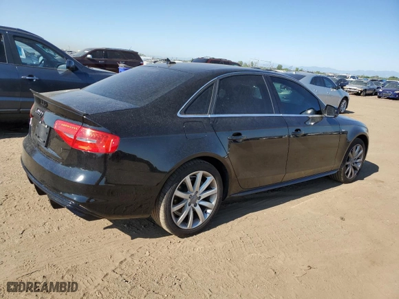 2014 Audi A4 Premium with VIN WAUDFAFL5EN023045, listed as a Copart auction lot 76312064 with 107,538 mi miles and Clean Title. Bid and sale history available at carsss.com. Image 3.