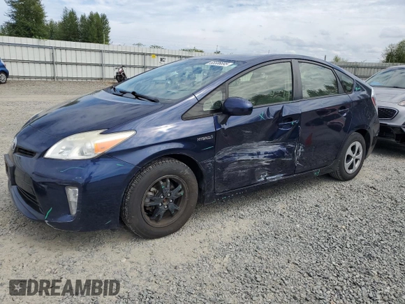 2013 Toyota Prius One with VIN JTDKN3DU9D1622718, listed as a Copart auction lot 65586695 with 79,305 mi miles and Salvage title. Bid and sale history available at DreamBid. Image 1.