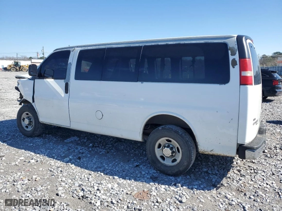 2011 Chevrolet Express Passenger 1LT with VIN 1GAWGRFG1B1101746, listed as a Copart auction lot 45645275 with 216,493 mi miles and Salvage Title. Bid and sale history available at carsss.com. Image 2.