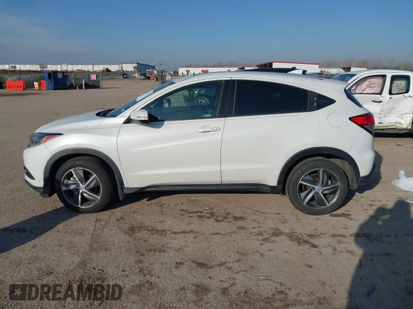 2021 Honda HR-V EX-L with VIN 3CZRU5H76MM727036, listed as a IAAI auction lot 41587332 with 91,506 mi miles. Bid and sale history available at carsss.com. Image 14.