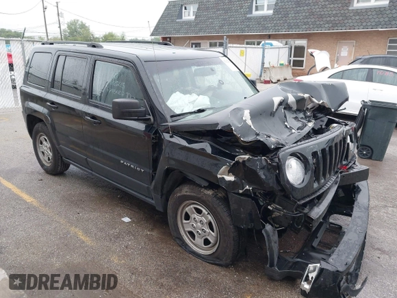 2016 Jeep Patriot Sport with VIN 1C4NJRBB4GD551671, listed as a IAAI auction lot 42322700 with 157,497 mi miles and . Bid and sale history available at DreamBid. Image 1.