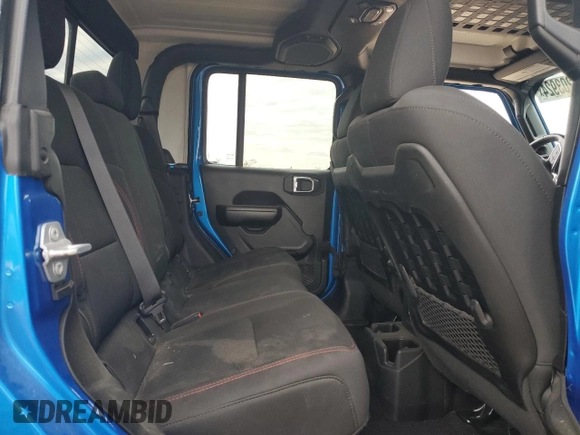 2021 Jeep Gladiator Rubicon with VIN 1C6JJTBM1ML611203, listed as a Copart auction lot 87203924 with 27,645 mi miles and Salvage title. Bid and sale history available at DreamBid. Image 10.