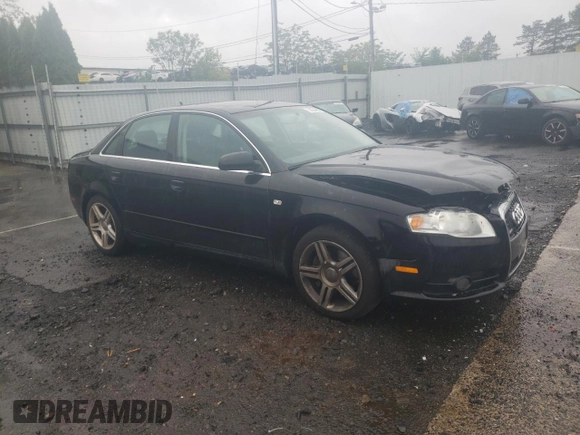 2008 Audi A4 2.0T with VIN WAUDF78E88A127977, listed as a Copart auction lot 58024455 with 177,280 mi miles and Salvage title. Bid and sale history available at DreamBid. Image 4.